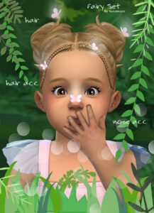 sims 4 toddler Girl Fairy sets