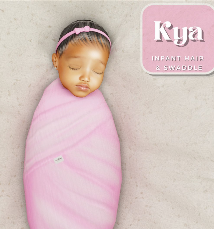 CeceSimsXO - Kya Infant Hair & Cozy Baby Co. Swaddle
