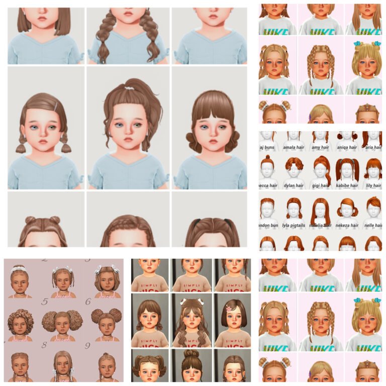 Best Toddler Hair for Girls sims 4 cc