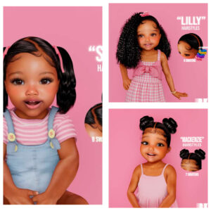 Lilly toddler hairstyle with braids