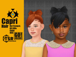 sims 4 GoAmazons Kids Hair