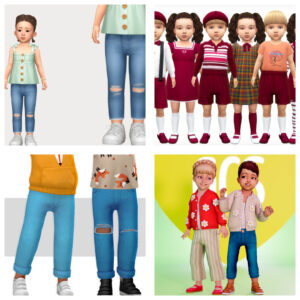 Autumn Outfis Toddler sims 4