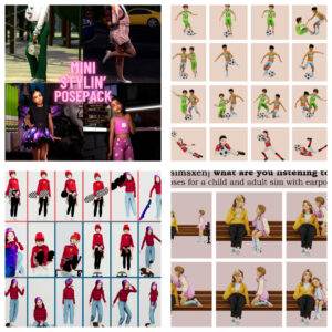 Sims 4 kids poses download