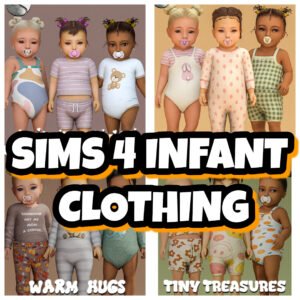 Sims 4 infant clothing by Camuflaje