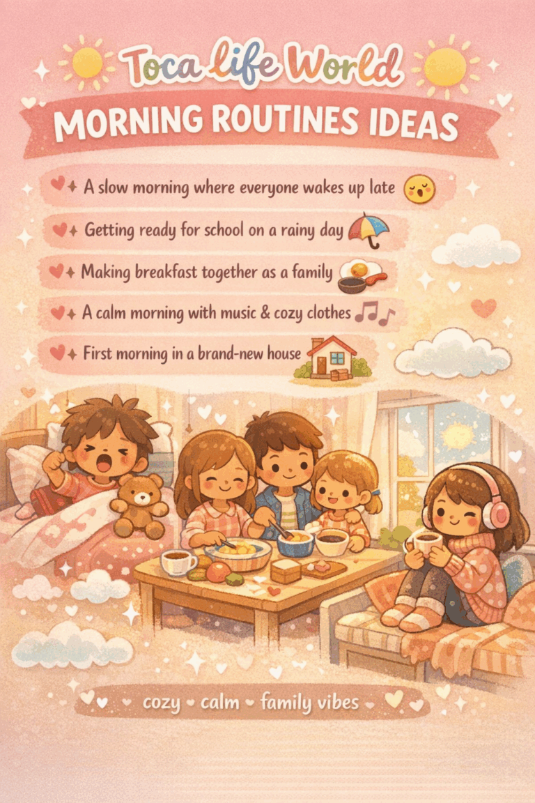 Toca Life World morning routine ideas