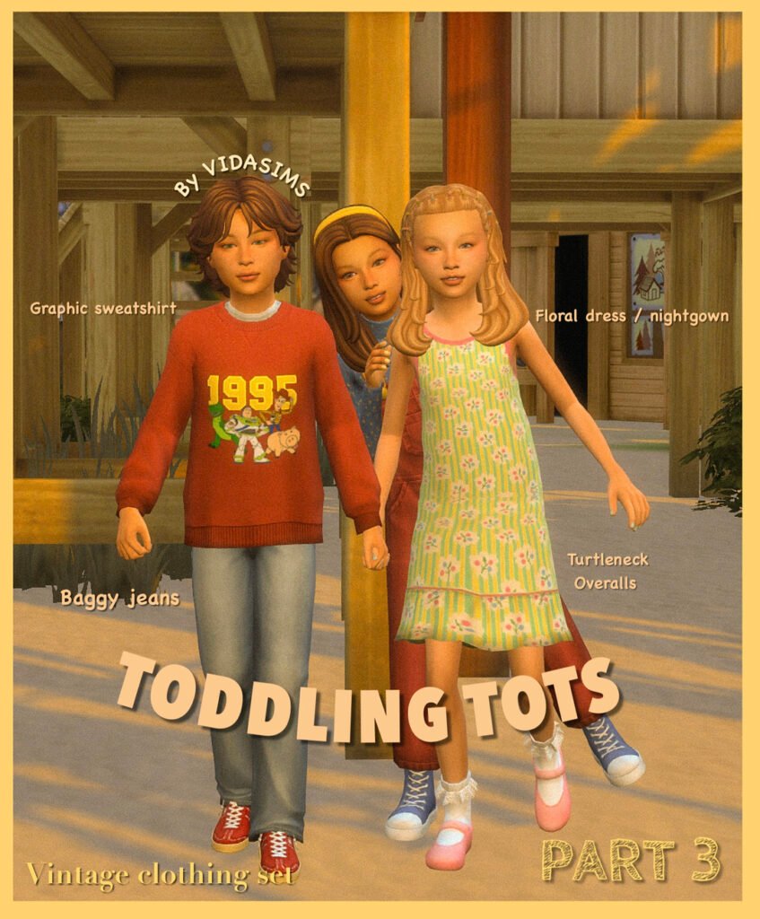 Toddling Tots Part 3 Child Set Sims 4 Kids CC