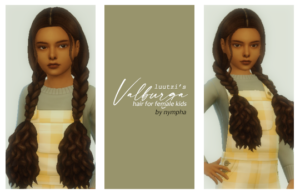 Maxis Match Kids Braids sims 4