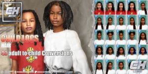 Sims 4 kids hair cc creators