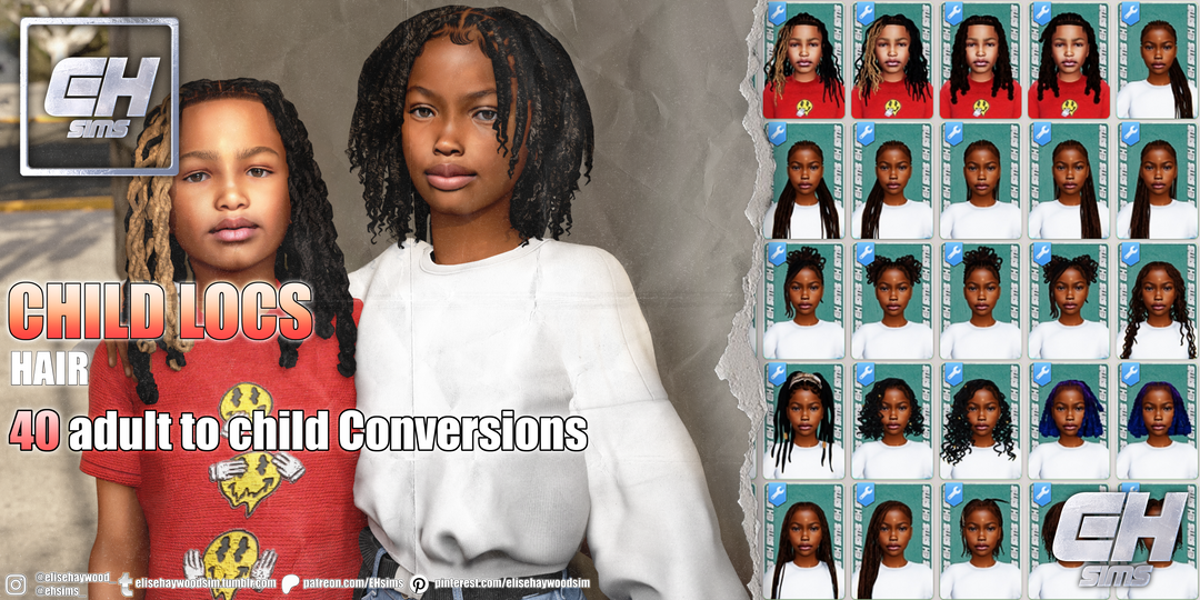 Sims 4 kids hair cc creators