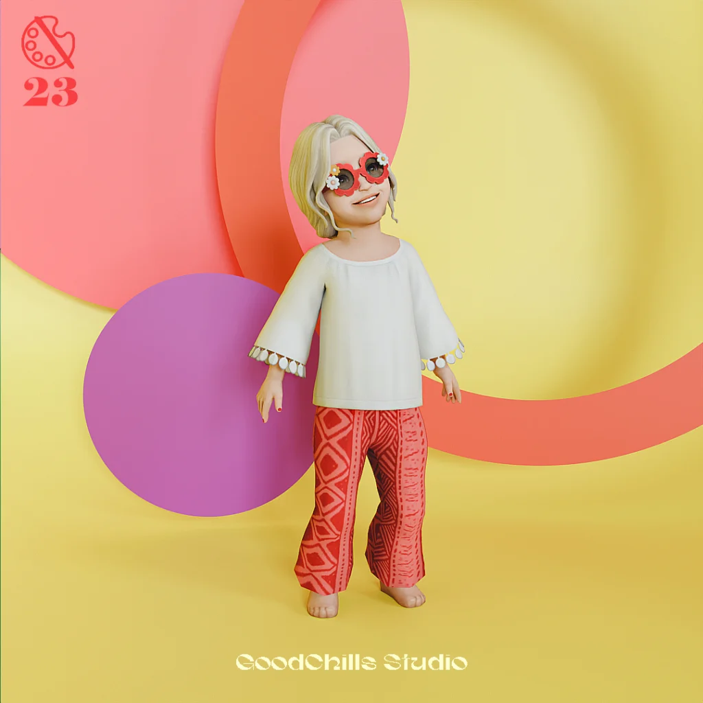 GoodChillsStudio October Sims 4 Kids CC Outfit