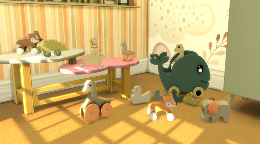 Kardofe Funny Animals Toys Set Sims 4 Kids Room CC