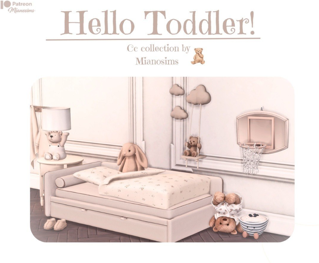 Mianosims Hello Toddler CC Collection Sims 4 Toddler CC
