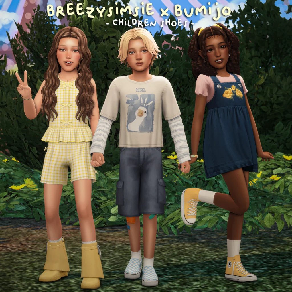 Breezysimsie Bumijo Jius Child Shoe Conversions Sims 4