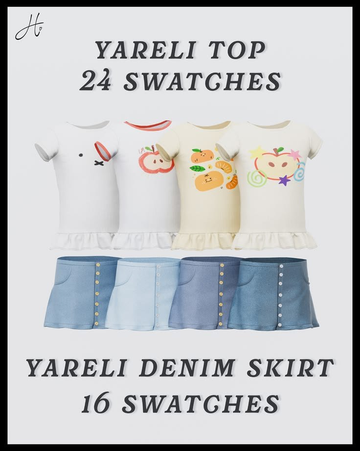 Heartquake Yareli Set Sims 4 kids CC