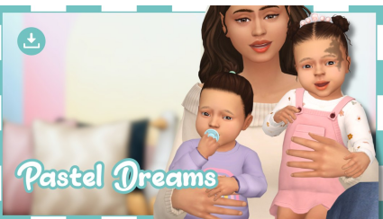 Powluna Pastel Dreams Sims 4 Kids CC