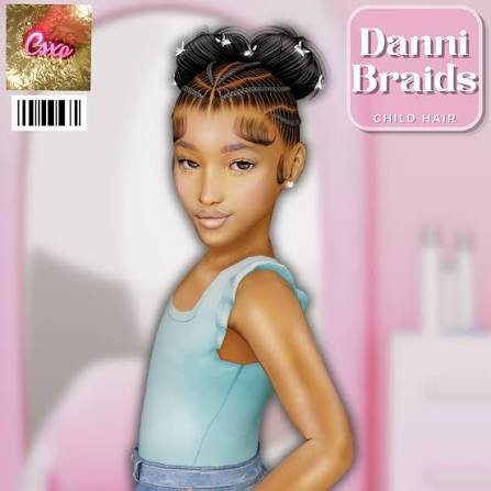 CeceSimsXO Danni Braids Child Version Sims 4