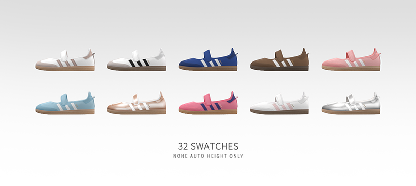 Mary Jane Sneakers Sims 4 kids shoes CC